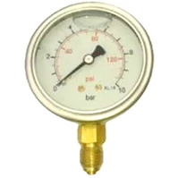 Manométer 63mm 1/4" 0-10bar csillapított MX-63-0/10B alsó (AZP)