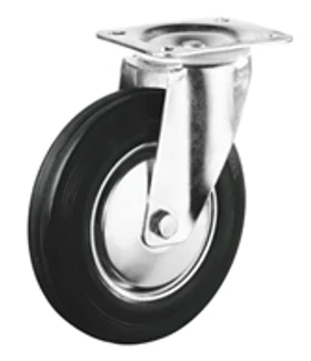 Talpas kerék 280 L400.B55.280 forgó villa fekete terhelhető: 350kg (BS)