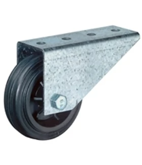 Speciális kerék 80 E31.080 fix villa fekete gumi terhelhető: 50kg (BS)