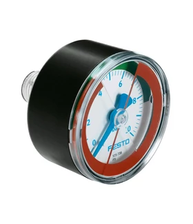 Manométer 40mm 1/8" 0-10bar MA-40-10-R1/8-E-RG hátsó 525725 (FES)
