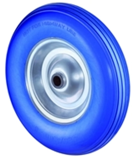 Alapkerék 400 C91.400 kék PU defektmentes terhelhető: 200kg  (BS)